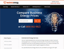 Tablet Screenshot of businessenergy.com